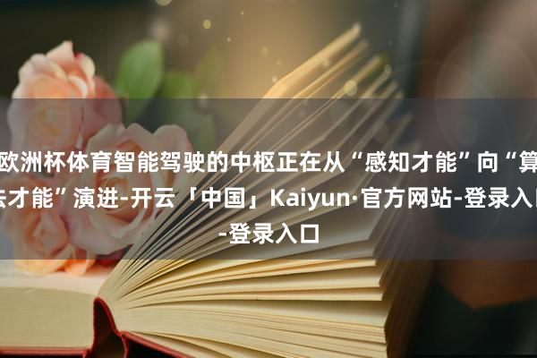 欧洲杯体育智能驾驶的中枢正在从“感知才能”向“算法才能”演进-开云「中国」Kaiyun·官方网站-登录入口