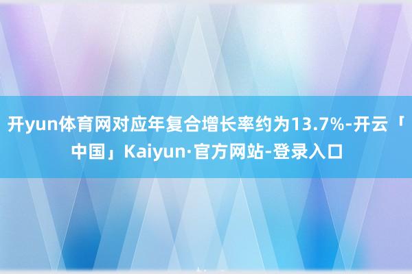 开yun体育网对应年复合增长率约为13.7%-开云「中国」Kaiyun·官方网站-登录入口
