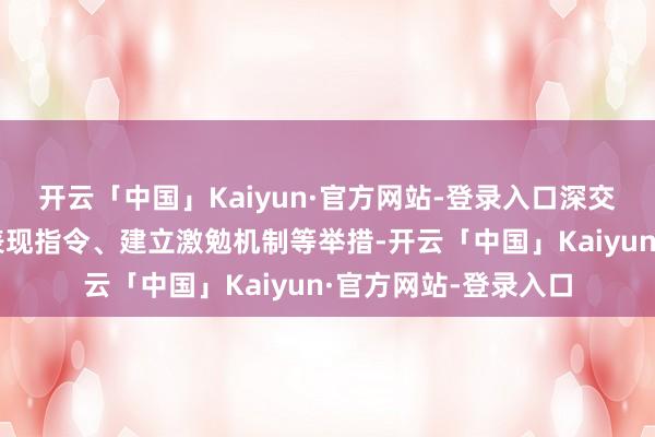 开云「中国」Kaiyun·官方网站-登录入口深交所连年来通过优化表现指令、建立激勉机制等举措-开云「中国」Kaiyun·官方网站-登录入口