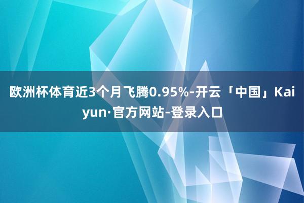 欧洲杯体育近3个月飞腾0.95%-开云「中国」Kaiyun·官方网站-登录入口