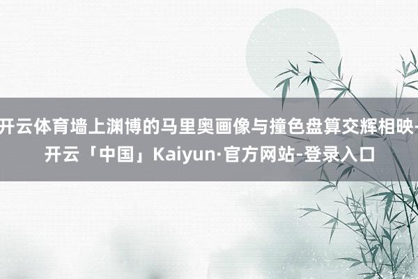 开云体育墙上渊博的马里奥画像与撞色盘算交辉相映-开云「中国」Kaiyun·官方网站-登录入口